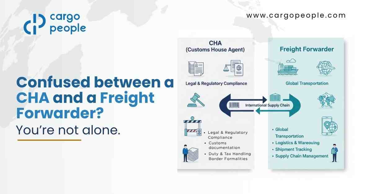 Difference Between CHA Services and Freight Forwarding Services